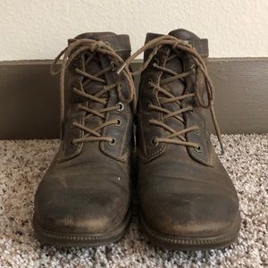 KODIAK Genuine Dark Brown Leather Boots